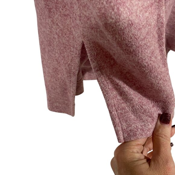 Anthropologie‎ Maeve Knit Cowl Neck Tunic Sweater Heathered Pink Size M - Picture 4 of 8